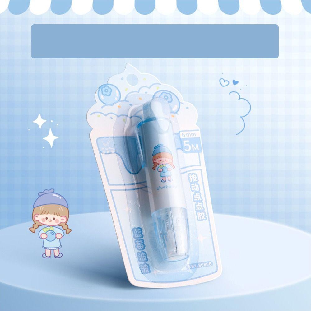 Press-On Double Sided Adhesive Tape Stationery Dot Glue Roller Tapes Dot Liner Tape Glue  Student