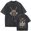 Heavy Duty Tshirt Demon Slayer Blade Washed To Make Old Loose Retro Slimming Oversized Loose Casual Summer