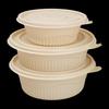 NHZHIW 500ml Disposable Corn Starch Round Bowl Meal Boxes