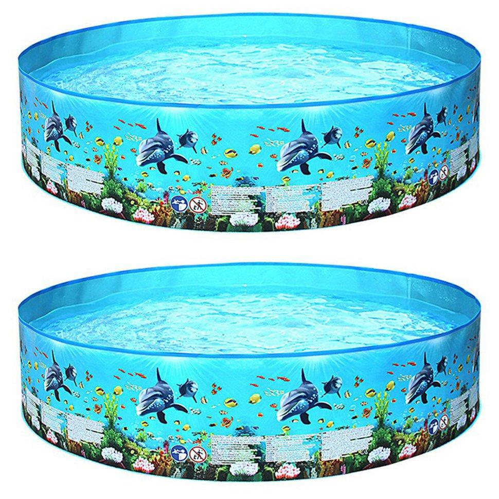 Swimming Pools Above Ground Folding Round Bathing Tub Outdoor For Adults Kids Family Pool Blow Up Pool
