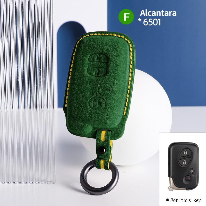 

Suede Car Key Case Cover Key Caver FOR For Lexus LX470 GS450h IS350 SC430 LS460 ES350 4 Button Keychain Accessories
