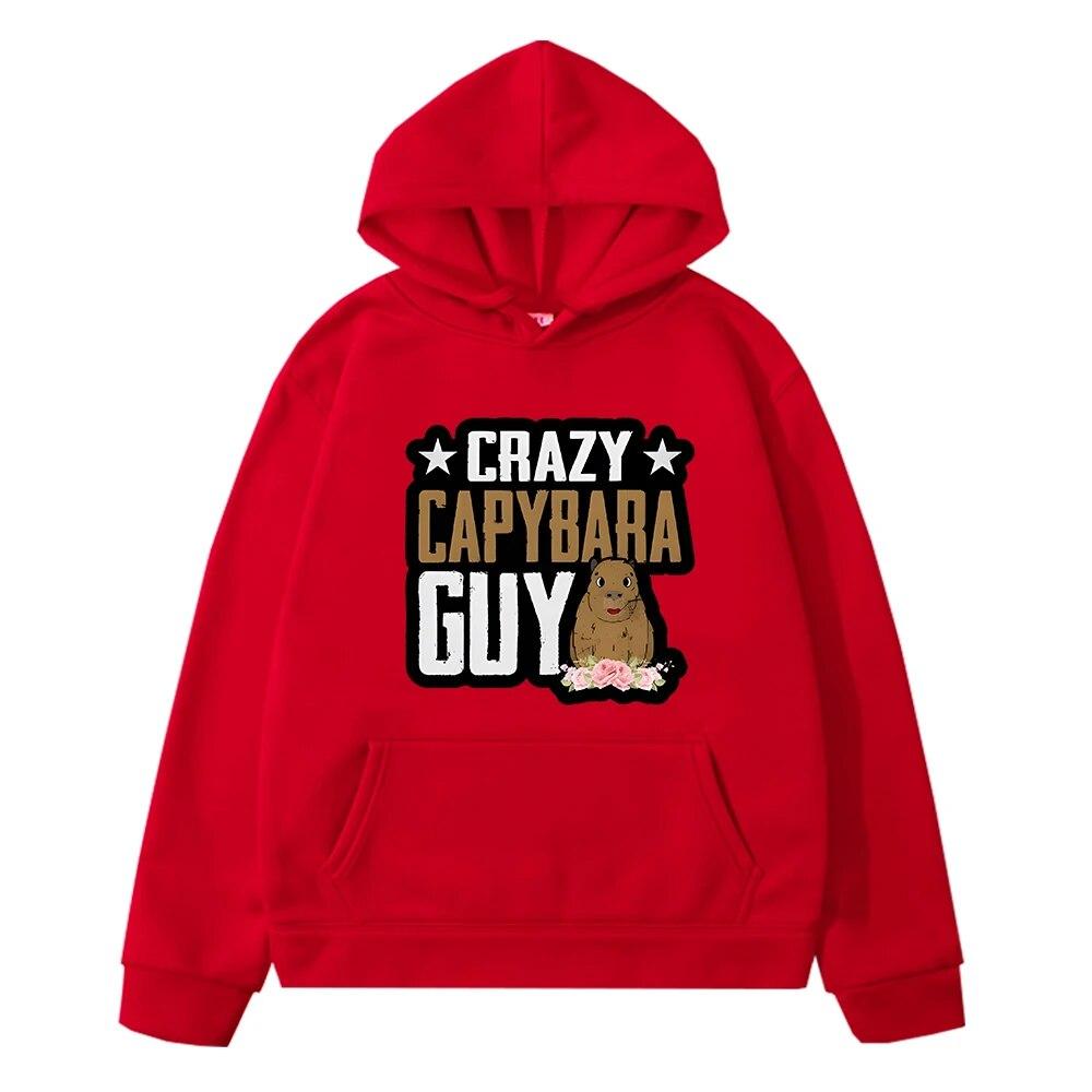 Capybara Anime Hoodie Sweatshirt Kids Clothes Girl Y2k Sudadera Children Casual Pullover Autumn Kawaii Fleece Jacket Boy Clothes