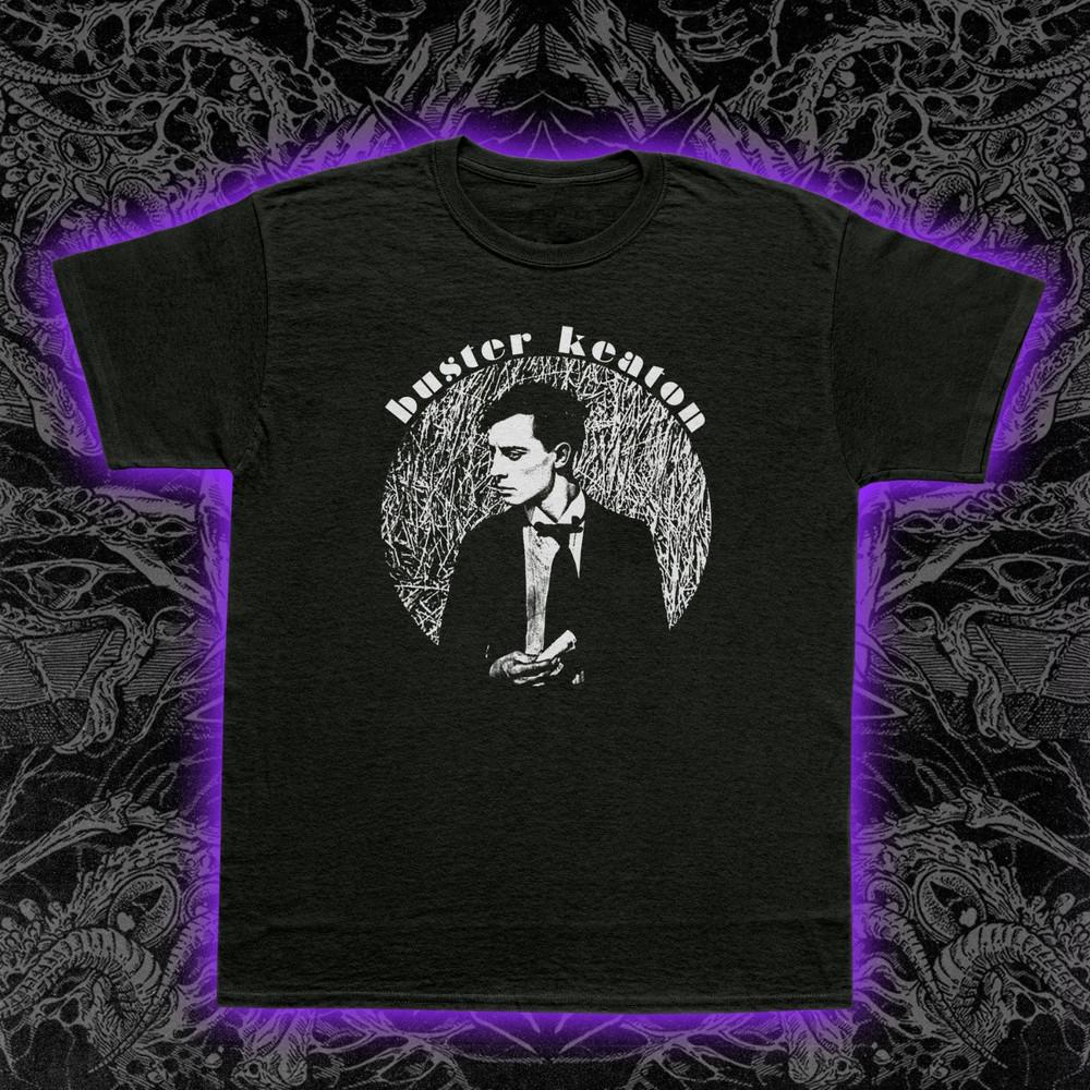 

Buster Keaton T-Shirt Silent Film Star Vintage Cinema Graphic Tee Classic Actor 3XL