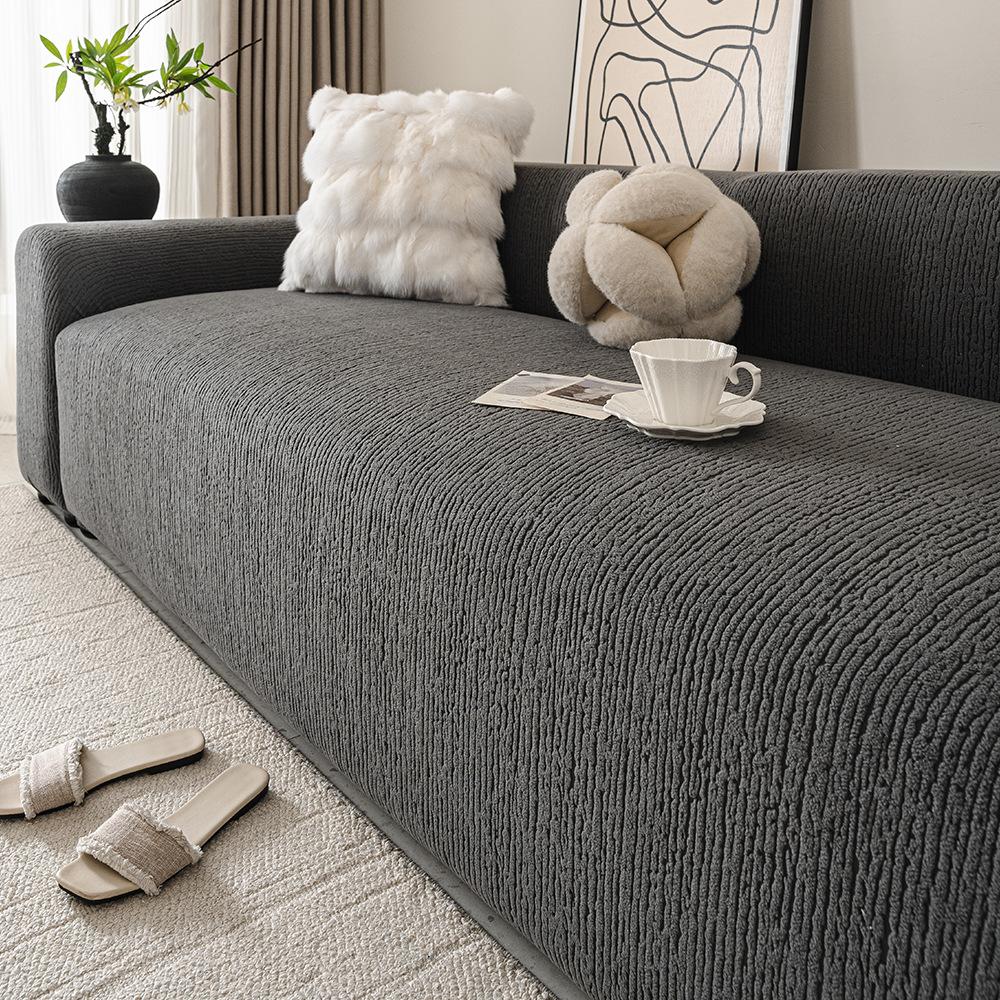 Sofa Cover  Elastic All inclusive Universal Cover Universal New Jacquard Velvet Living Room Sofa Dust Proof Cover Seat Cushion Protection Cover 90-140cm