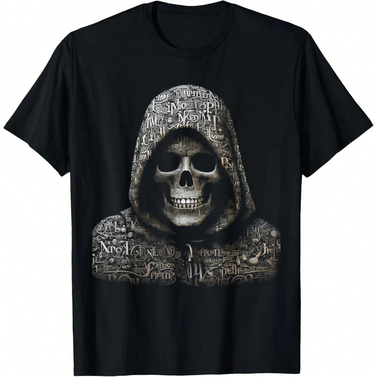 Skull Art Text Graphic Drawing Illustration Motif Skull T-Shirt S разноцветный