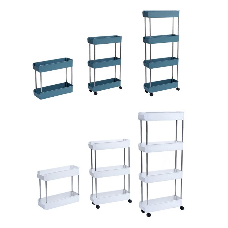 Versatile Rolling Storage Cart Practical Mobile Serving Trolley Functional Kitchen Storage Rack Kitchen Shelf
