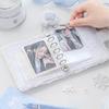 M5 Cute Gloves Plush Photocard Album Fluffy Kpop Photocard Holder for 3 Inch Idol Card Photo Albums with Mini Pendant Note Book
