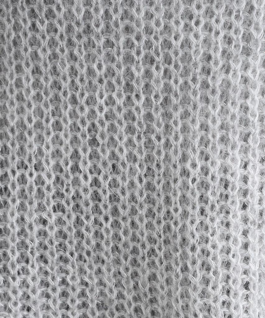 INDIVI Hairy Loose Knit 12719432 Light Gray Size 38 Knitwear/Sweater [Washable/Mohair Blend] Lamé Women's (011) (M)