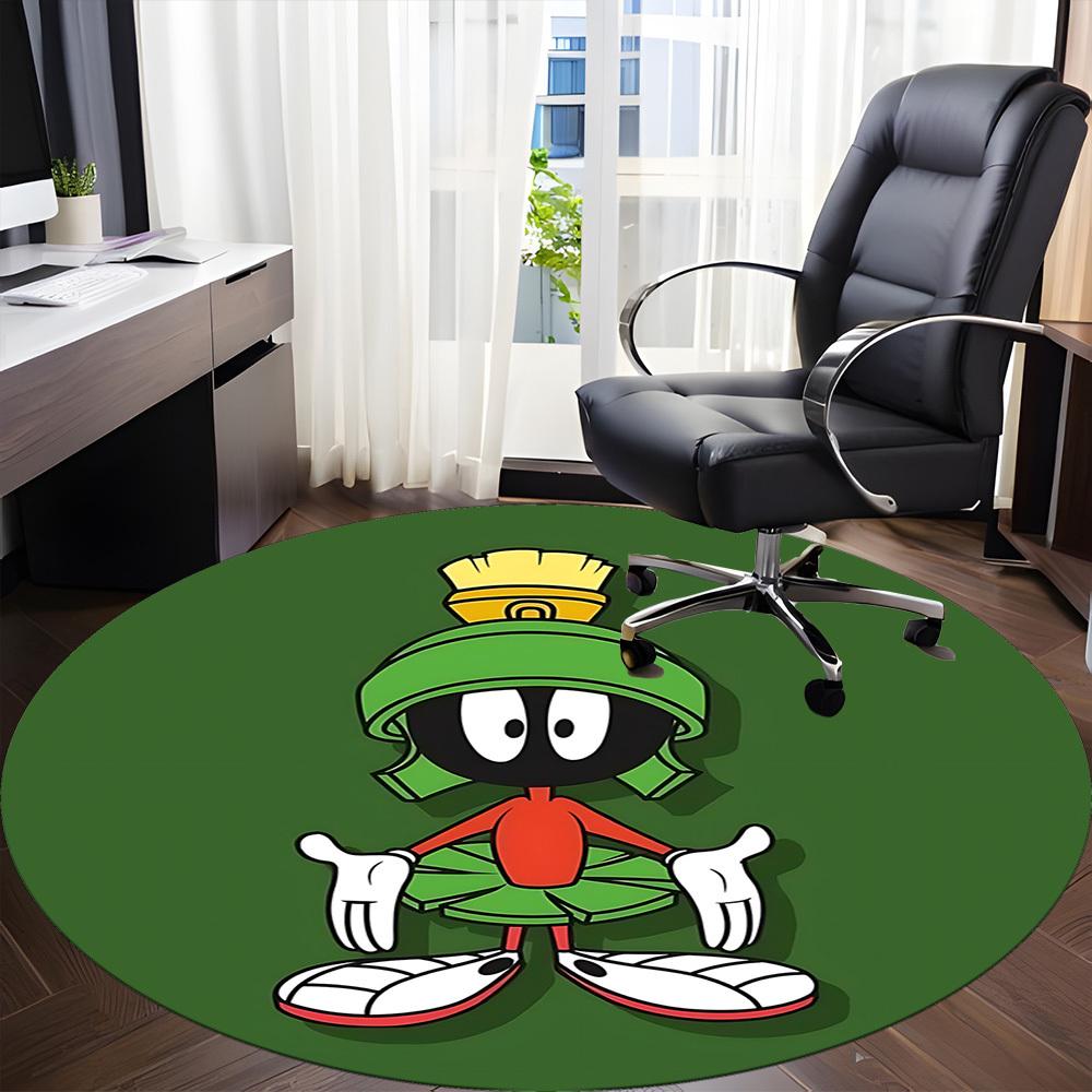 1PC Martian, Looney Tunes Office Round Area Rug, Indoor Mat Suitable For Office, Under Office Chairs Bedroom Living Room Home Decor DT1212062