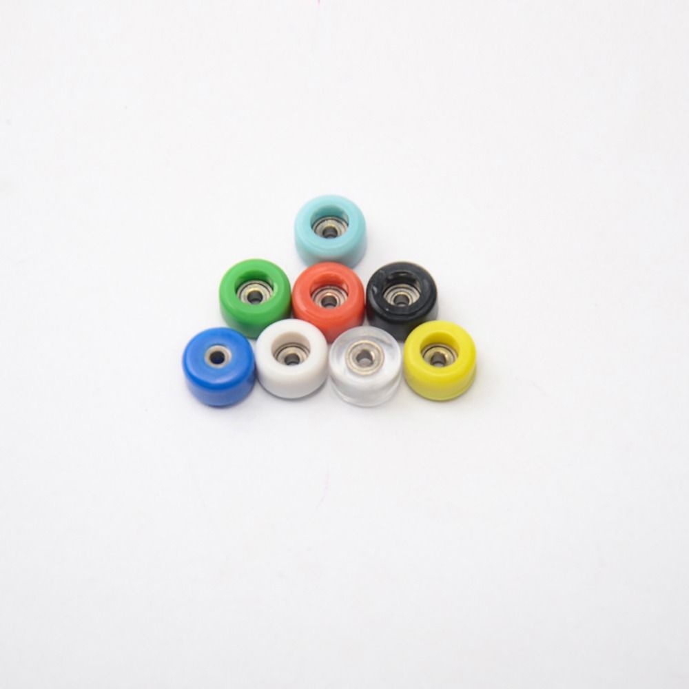 4Pcs PU Metal Bearing Wheel Urethane Finger Skate Board Accessory Durable Fingerboard Wheels