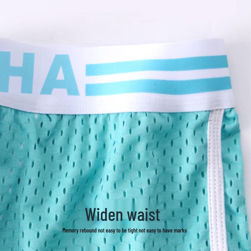 LANGSHA Men's Ice Silk Antibacterial Boxer Briefs
