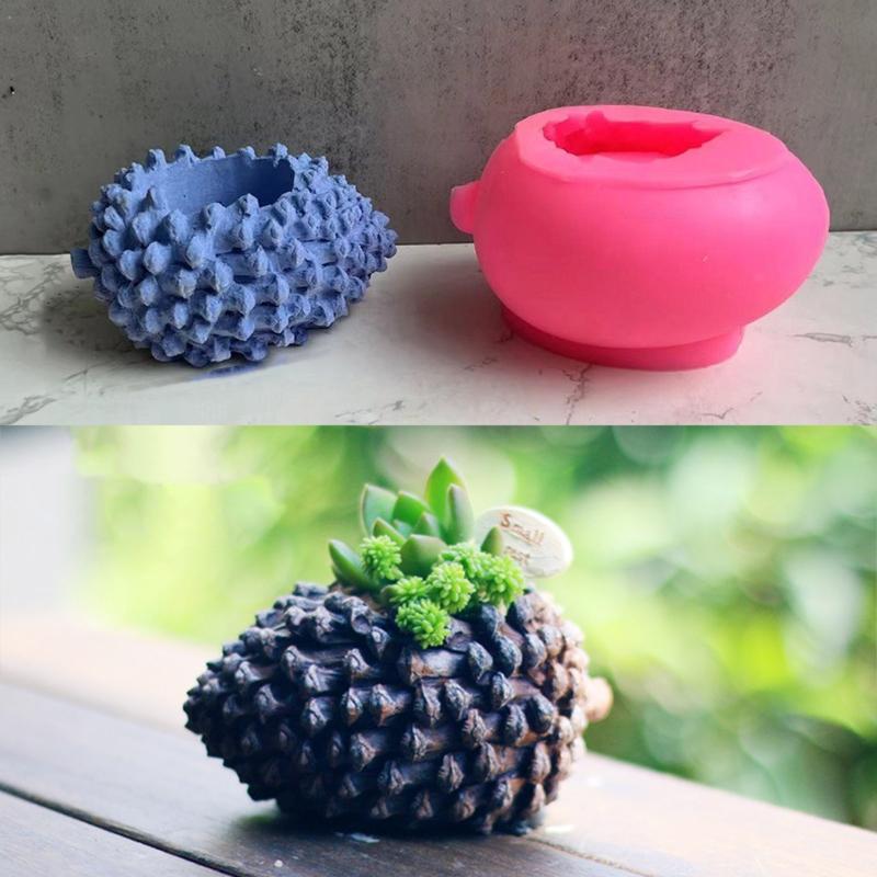 Candles Holder Resin Mold,Cement Gypsum Flower Pot Silicone Molds Epoxy Resin Casting Molds for Jewellery Storage Box