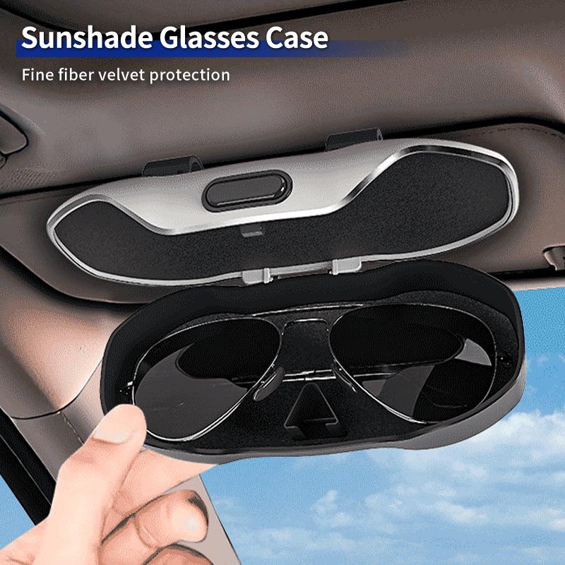 Car Visor Glasses Case Sunglasses Organizer Storage Case Anti-Scratch Glasses Protection Box For Lada Vesta Niva Samara Kalina L