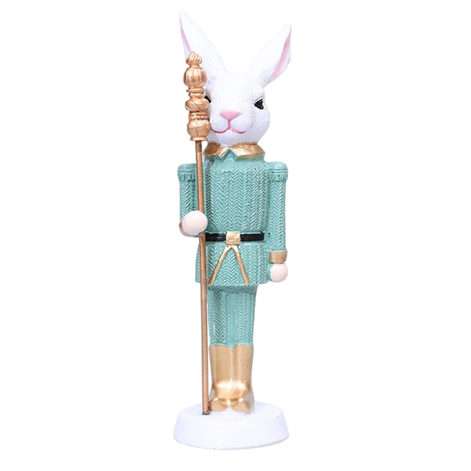 

Easter Bunny Resin Rabbit Sculpture Spring Easter Holiday Table Centerpiece Bunny Decoration Gifts To Family And Friends світло-зелений колір