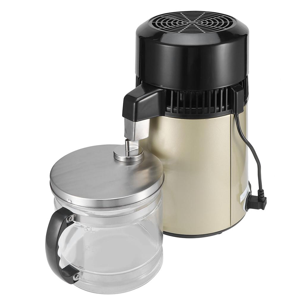 4L Wasserdestilliergerät Edelstahl Destillationsgerät Reinigung Gold