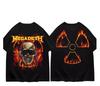 Megadeths Shirts Band Shirts for Men Vintage Heavy Metal Vintage Cotton T Shirt Round Collar Short Sleeve Gift Cloth Streetwear