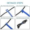 50/200 Pcs Releasable Cable Ties Colored Plastics Reusable Cable ties Nylon Loop Wrap Zip Bundle Ties T-type Cable Tie Wire