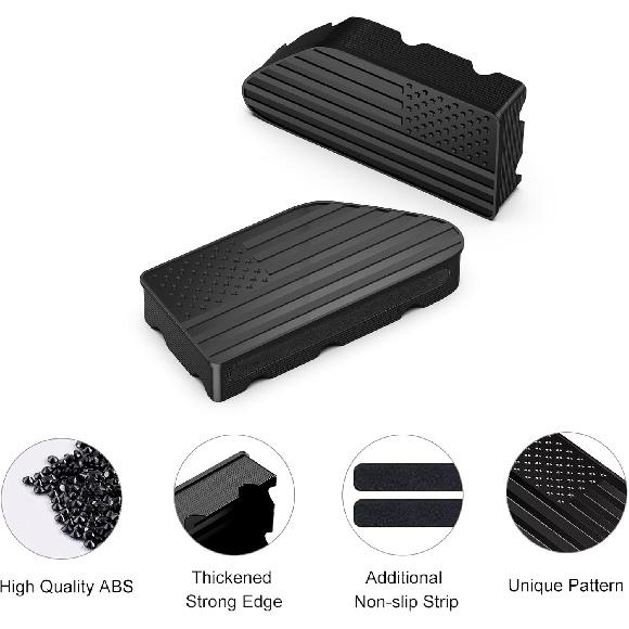Bed Rail Stake Pocket for GMC Chevy Silverado/GMC Sierra 2500/3500HD(-2025), Chevy Silverado/GMC Sierra 1500(-2025), Truck Rear Caps Bed Rail Holes