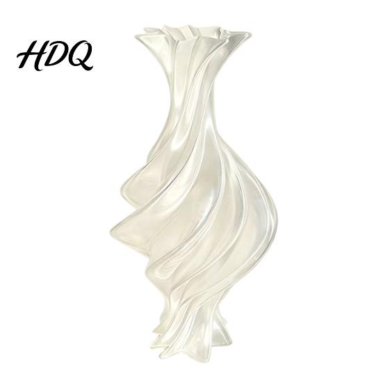 Esposizione Botanica Contemporanea Vaso Fiore Moderno Intrecciato Scultura Astratta Decorativa Stampata in 3D Vaso Artistico da Tavola Centrale per Fiori