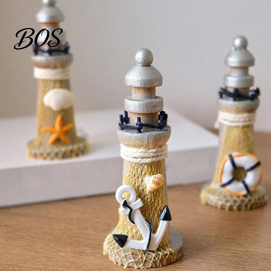 Hand Polished Wooden Figurine Rustic Wood Lighthouse Figurine, Nautical Ocean Beach Sculpture, Souvenir Decoration Handcrafted Coastal Tabletop