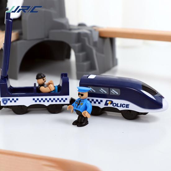 DYS Voice Broadcast Plastic Electric Train Children Kids Toy Gift with 2 Passengers