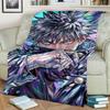 Warm Soft Blanket Jujutsu Kaisen Print Flannel for Bedrooms, Sofas, Beds, Chairs, Picnics, Travel