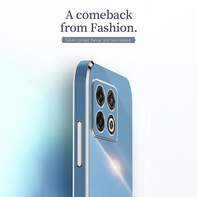 XINLI for OnePlus 10T 5G/Ace Pro 5G Anti-scratch TPU Phone Case,Electroplating Full Camera Lens Protection Cover