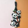 Suitcase Label Cartoon Pattern Luggage Baggage Backpack Soft Label with Strap Name ID Address Card Baggage Identifier