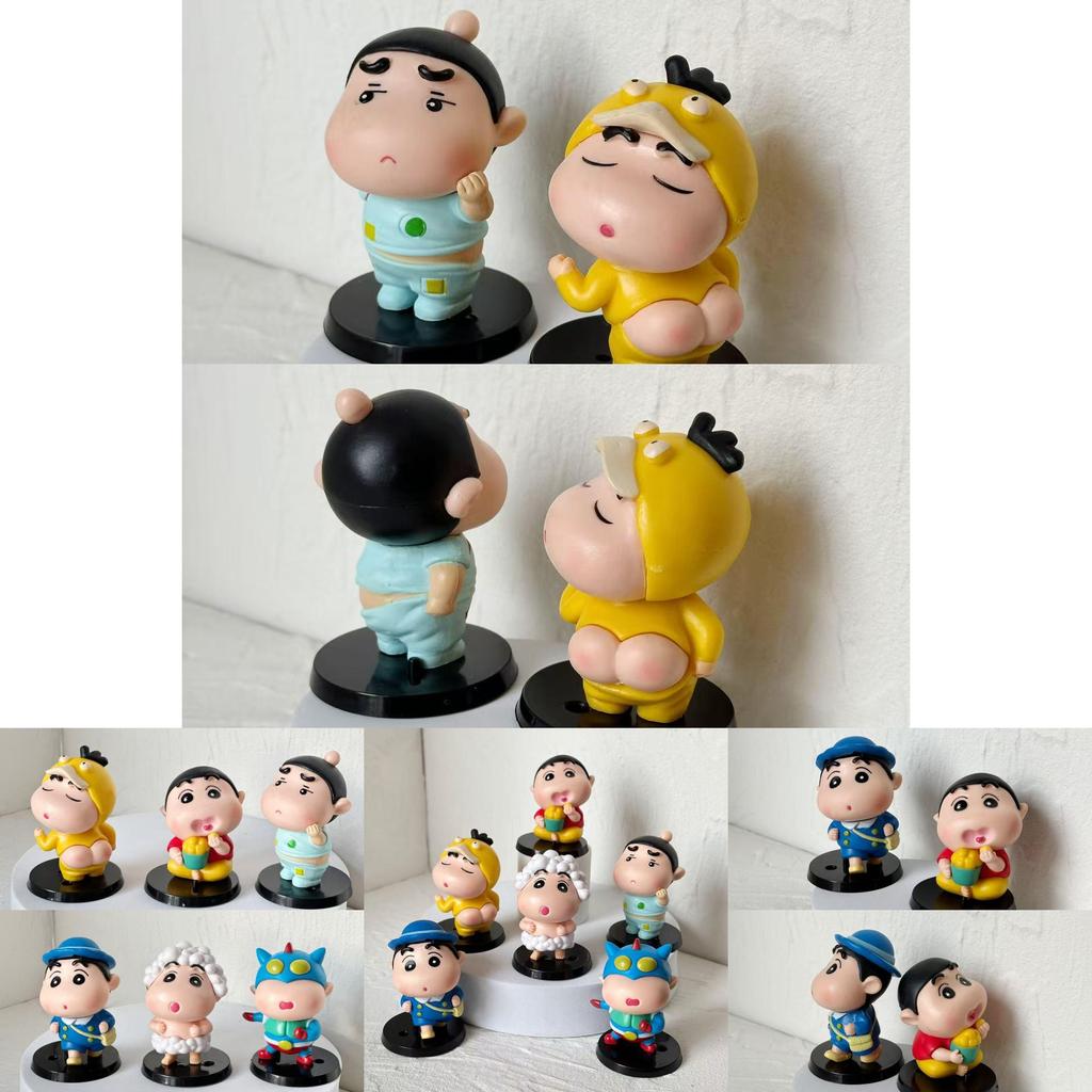 Crayon Shinchan Bubble Little New Pvc Collectible Car Desk Decor For Kids Gift