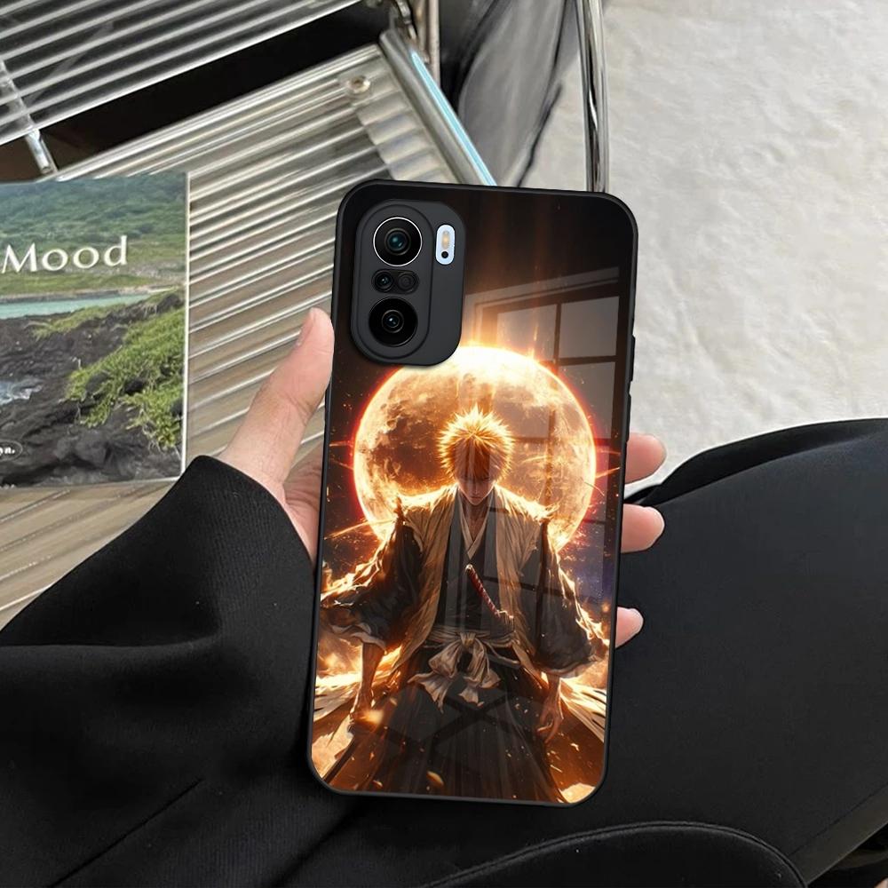 Japan B-Bleachs K-Kurosaki Ichigo Phone Case for Xiaomi Redmi Note 14 13 12 11 Ultra Pro Lite 5G toughened glass Cover