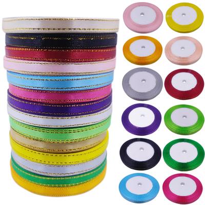 22 Metri 7mm Alta Qualità Accessori Popolari Cinturino Filo Oro Fettuccia in Nylon Accessori Cinghia Nastro Nastro Forniture per Feste Matrimoni