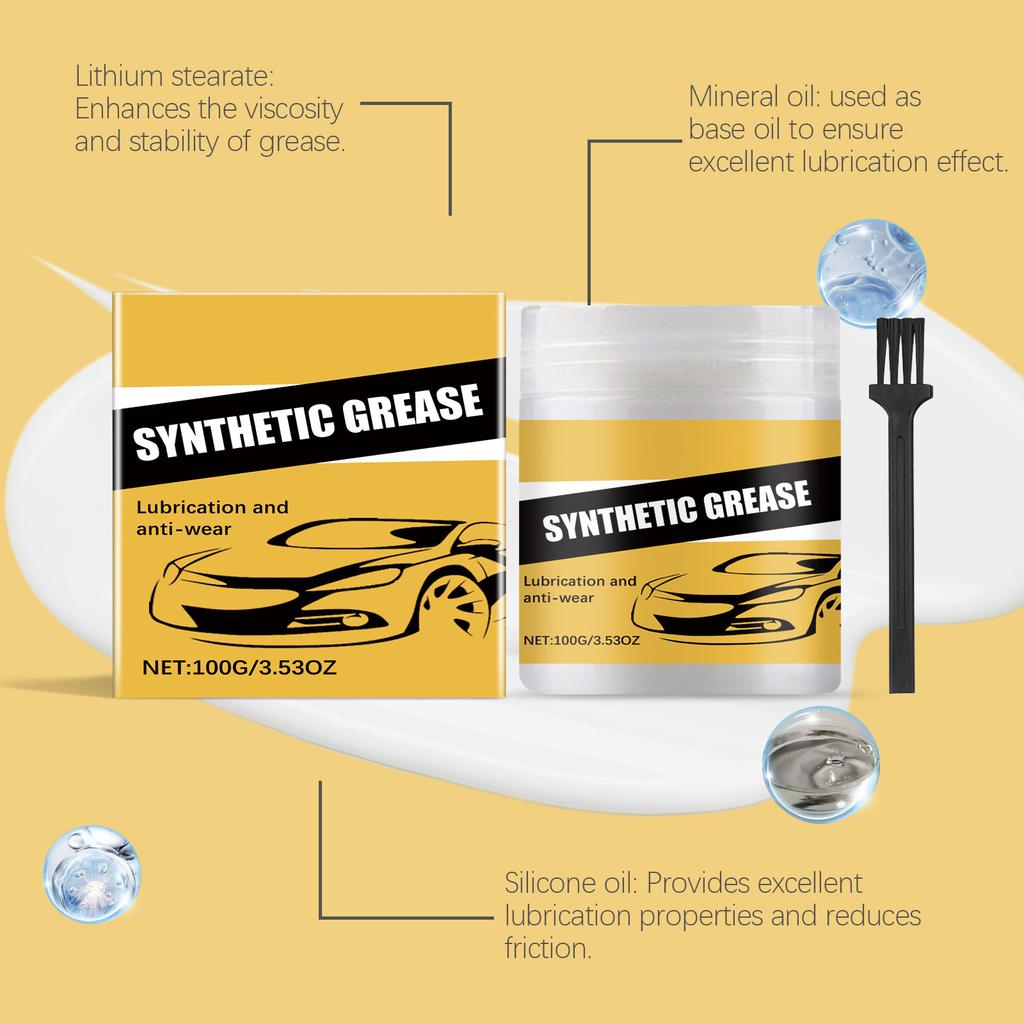 Automotive Care Grease, Multi-functional Lubricating Grease For Automotive Parts Maintenance, Wheel And Axle Cleaning.