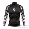 Mens Rash Guard Long Sleeve UPF 50 Sun Protection Swim Shirt Snorkeling Diving Surfing Water Sports