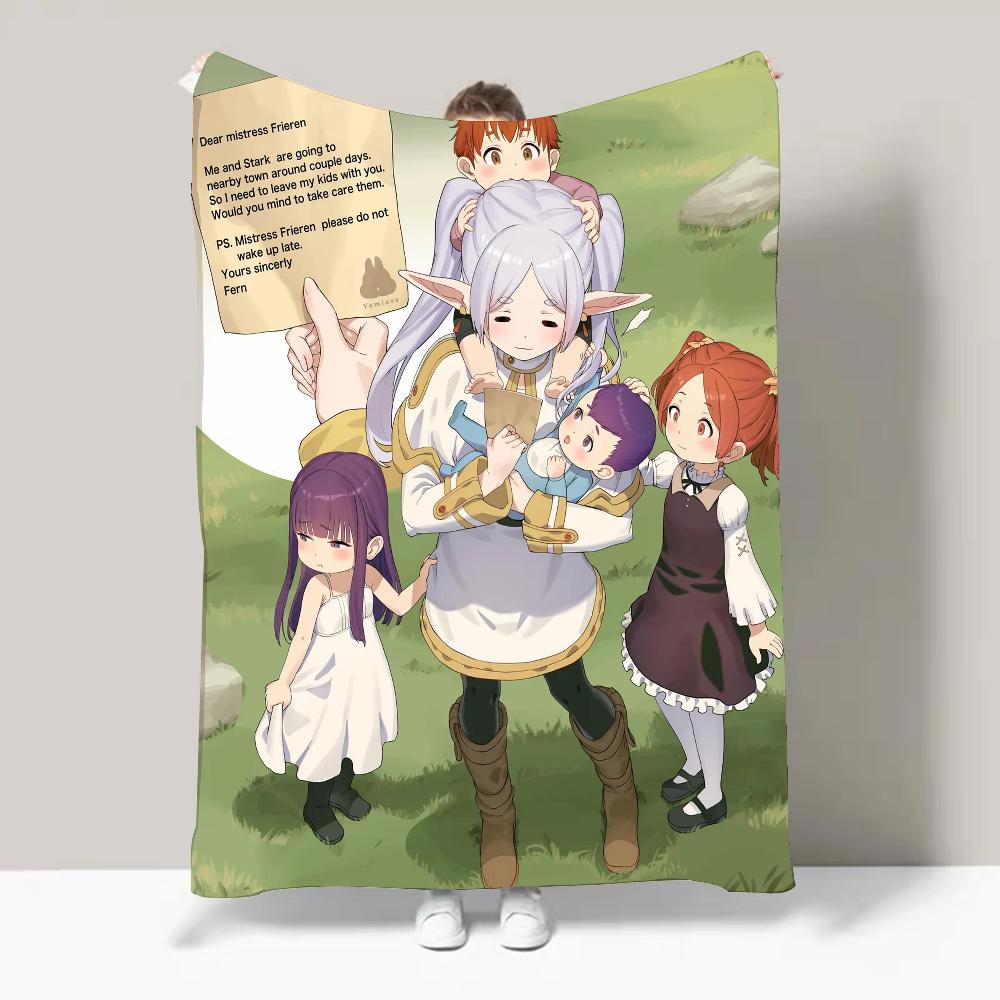 

ANIME F-Frieren CUTE B-Beyond Journey s End Blanket Design Lightweight For Dorms, Naps, Living Room, Office,Sofa 75x90cm