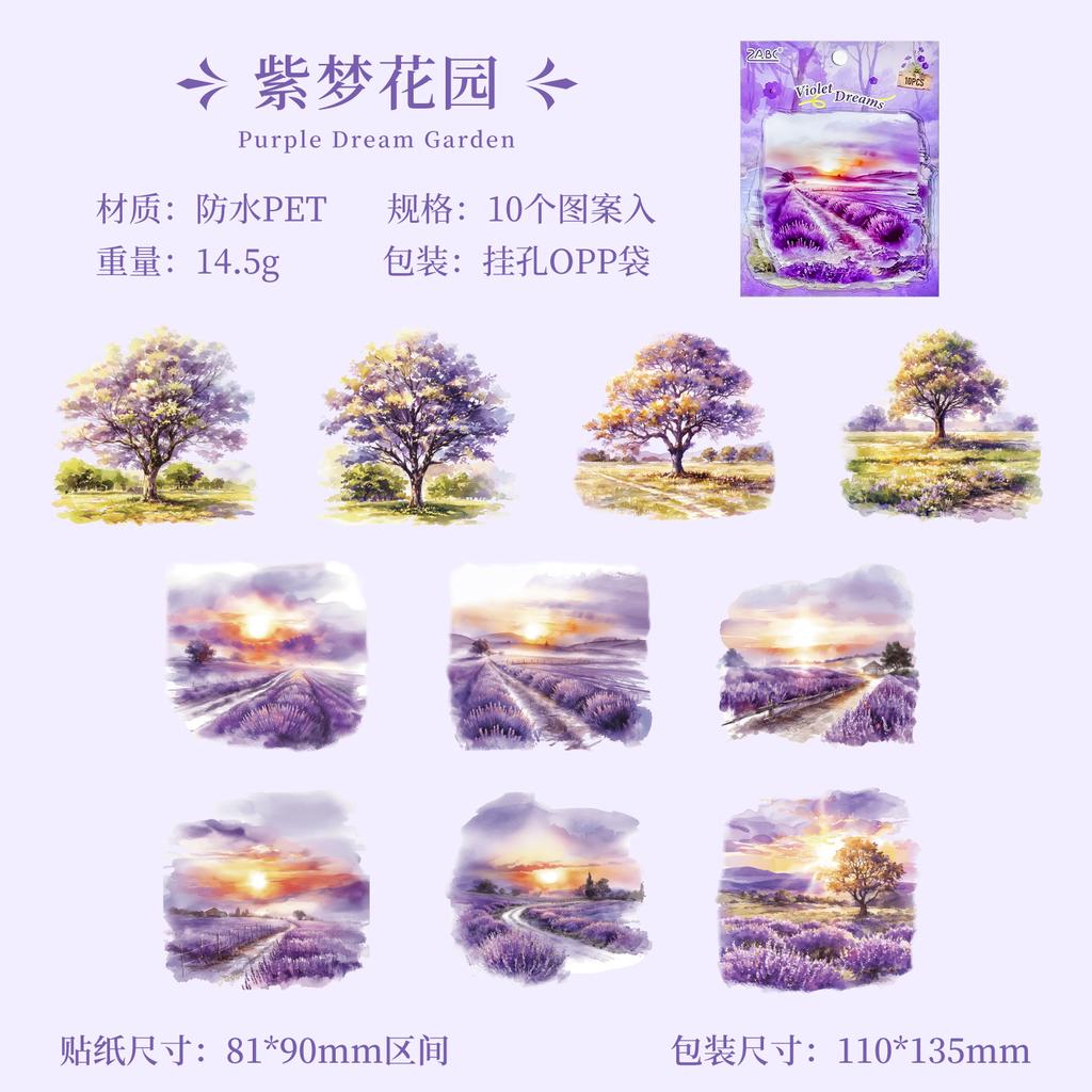 10pcs/1lot Kawaii Scrapbook Sticker Four Seasons Story Scrapbooking Supplies Planner Decorative Stationery Sticker
