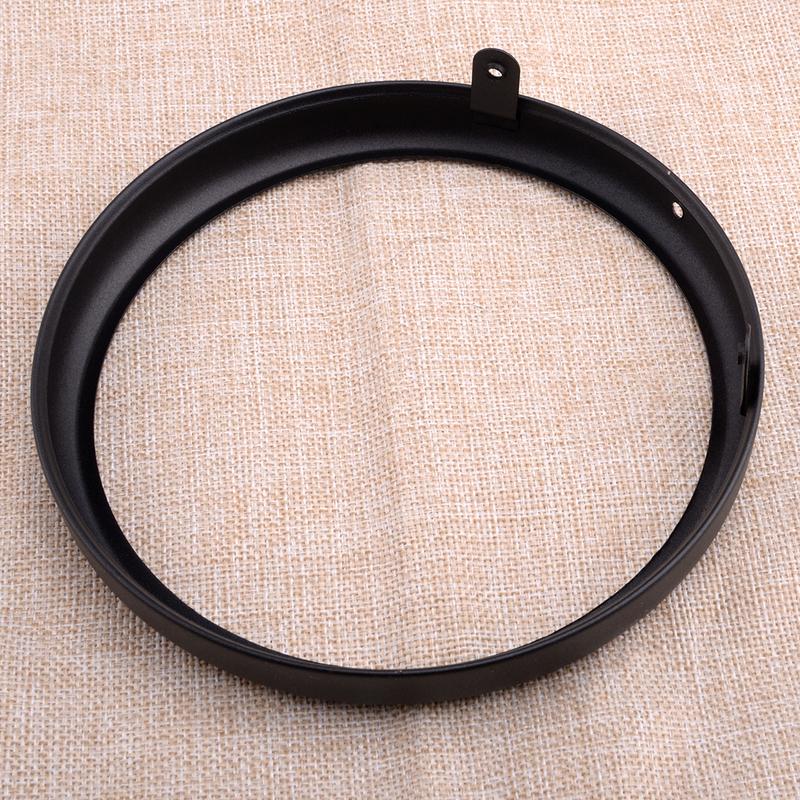 Matte Black Round Motorcycle 7 Inch LED Headlight Mounting Housing Bucket