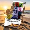 Billie Eilish Print Beach Towel Design, Soft, Lightweight. for Home Bathroom, Spa, Pool, Yoga, Surfing, Camping, Gift for Family, Friend