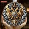 Metal Wall Sign Vintage Double Eagle Embossed Tin Poster 8x8 Inch for Bar Garage