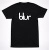 Blur Logo Shirt Britpop Alternative Rock Band Minimal White Text Black Tee