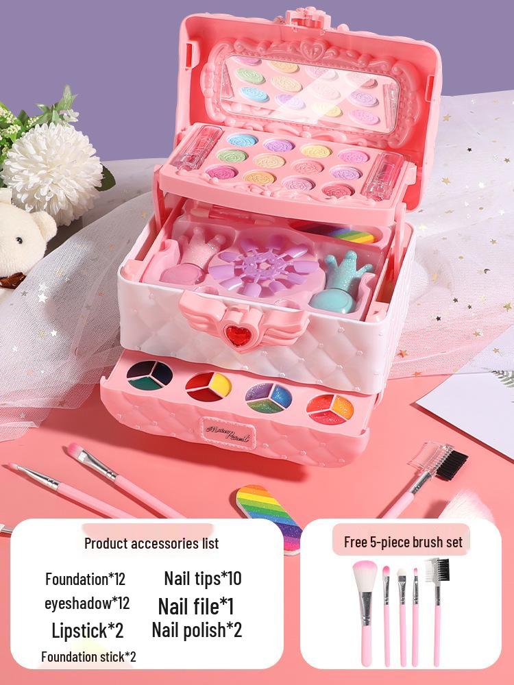 

Популярный детский набор для макияжа: Принцесса Чемодан с лаком для ногтей - Идеальный подарок на день рождения для маленьких девочек Foldable Beauty Suitcase