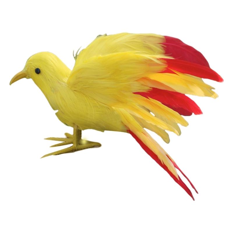 Artificial Feathered Birds for Home Yard and Lawn Decoration Bird Figurine Perfect for Theme Parties and Event