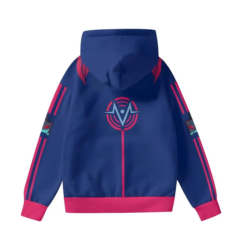 HazbinHotel Vox Hoodies Unisex Cosplay Pullover Helluva Boss Gift Fans Clothing Autumn Winter Long Sleeve High Street 3D Printed Mens Women Sweatshirt