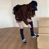 2025 autumn German training shoes color matching lace-up soft-soled mountaineering dad shoes versatile platform casual sports women's single shoes