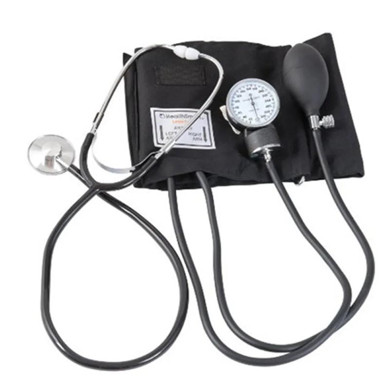 Manual Blood Pressure Monitor with Stethoscope, Medical Aneroid Sphygmomanometer Cuff Kit for Home Use