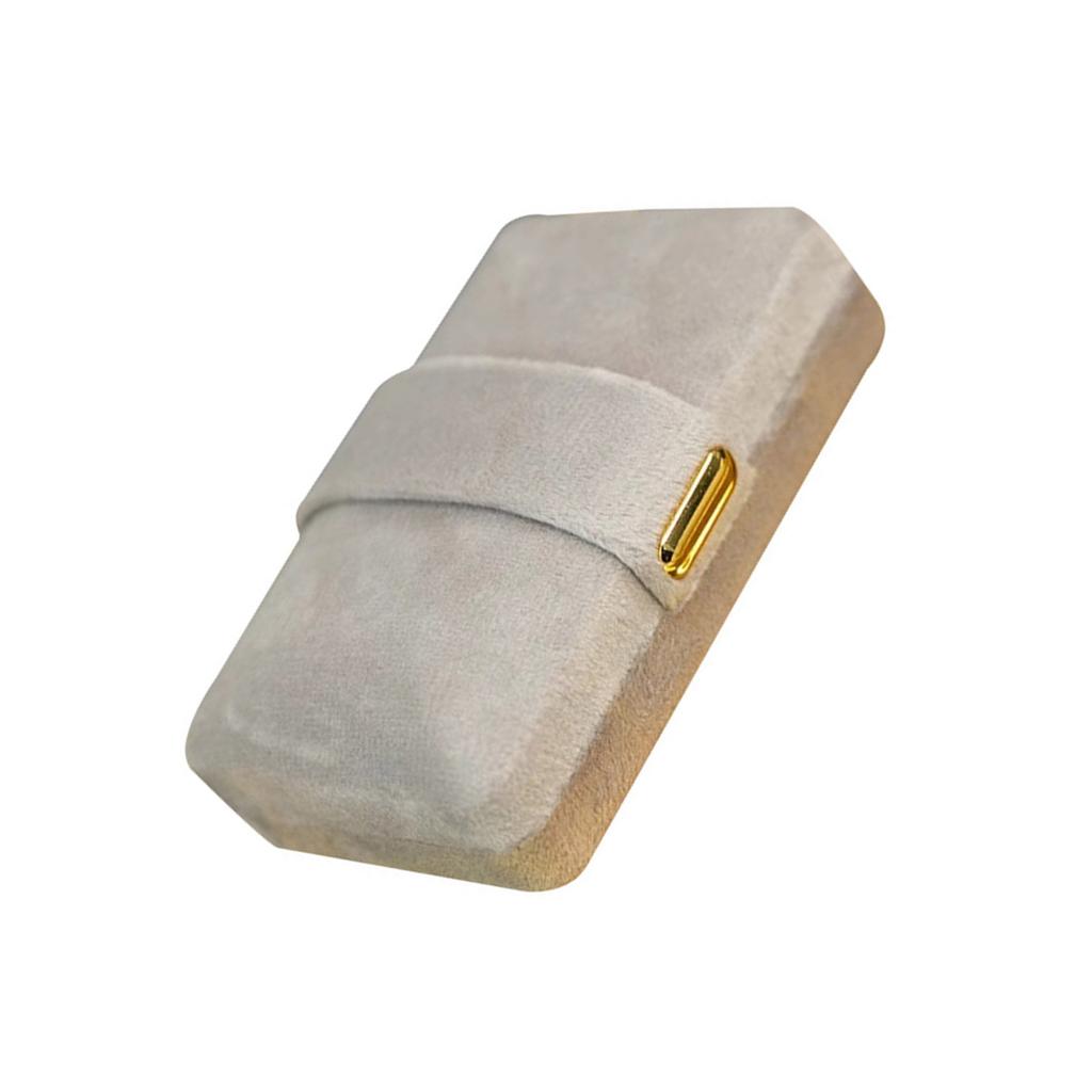 Velvet Ring Box For Jewelry Display And Storage Soft Interior Crafted Jewelry Rings Box With Multiple Compartments