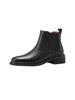2025 Autumn and Winter New Minimalist One-pedal Chelsea Boots Medium Heel Black Martin Boots Women's Ankle Boots Thick Heel Short Boots