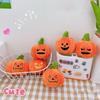 Hanging Pumpkin Plush Keychain Cartoon Plush Doll Keychain Cute Backpack Charm  Women
