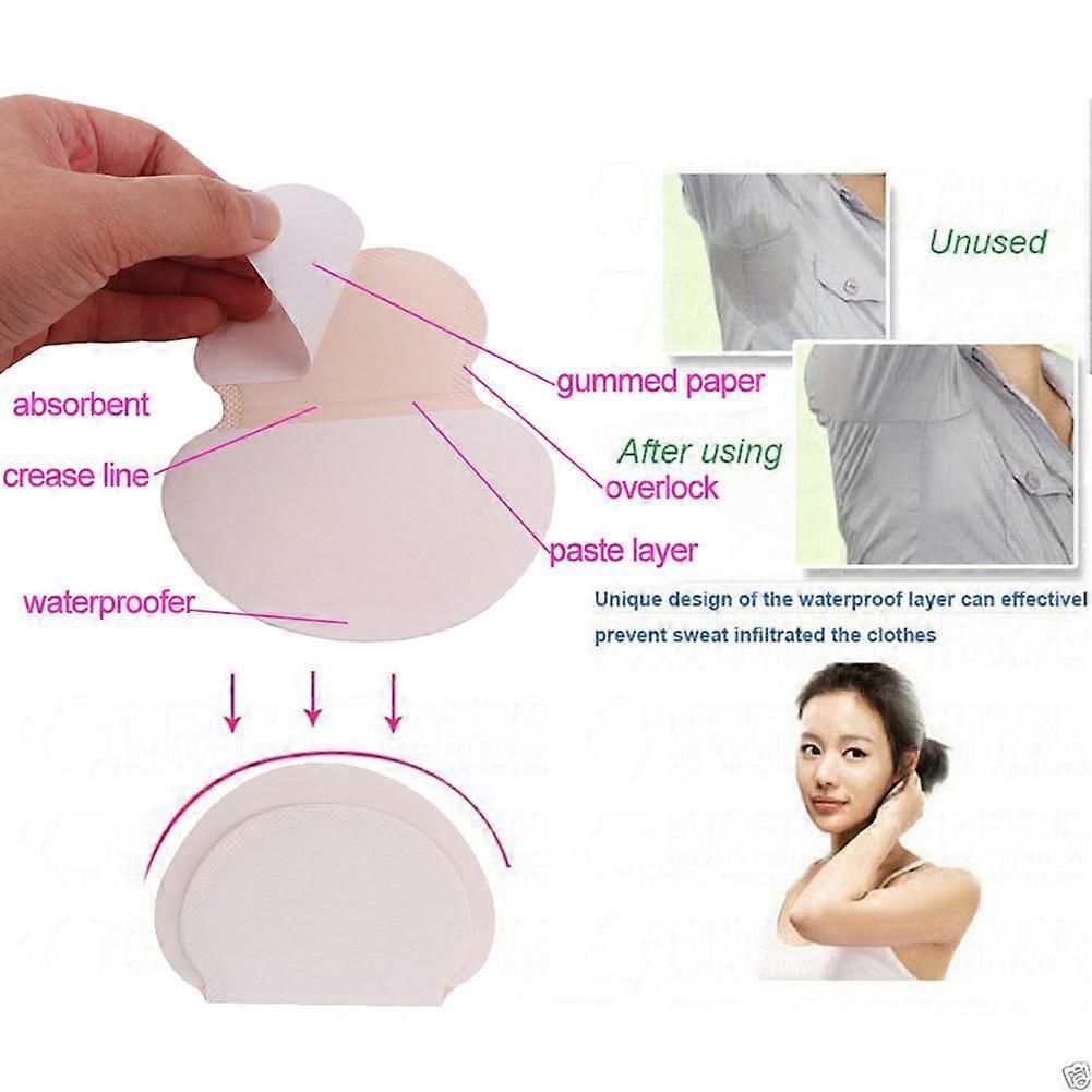 50Pcs Women Men Underarm Anti Perspiration Sweat Absorbing Pad Deodorant Shield