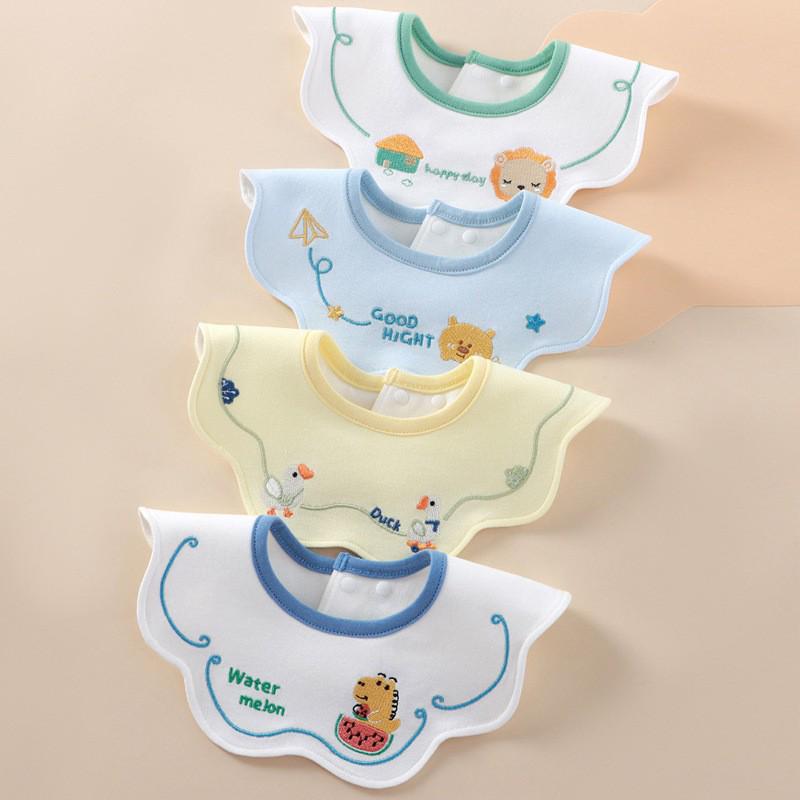 Breathable Cotton Baby Bibs: Waterproof and Absorbent for Newborns 0-1 Year