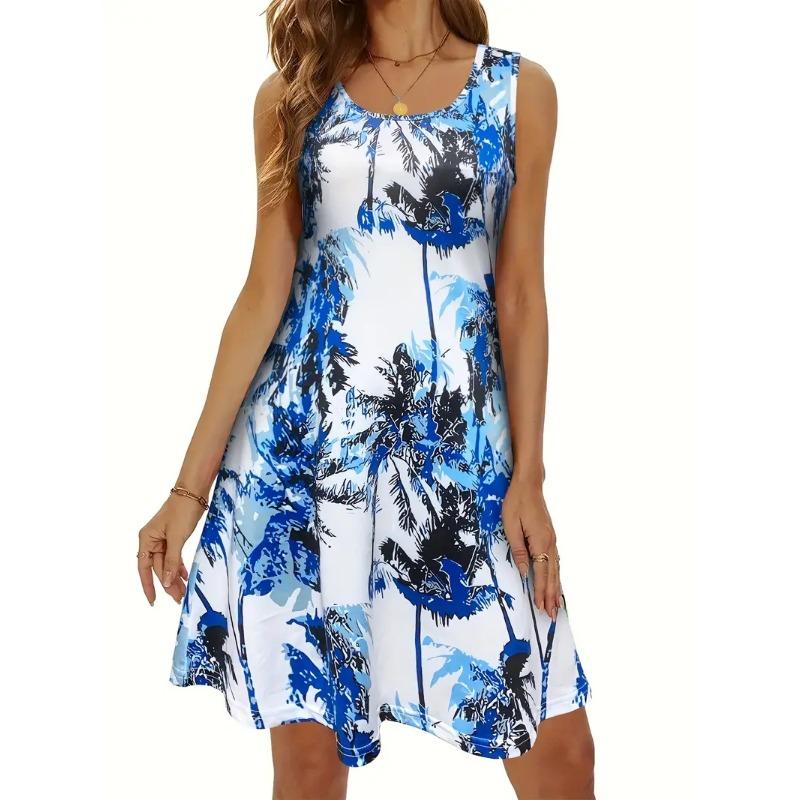 Abito sleeveless bohémien elegante casual europeo e americano per primavera ed estate